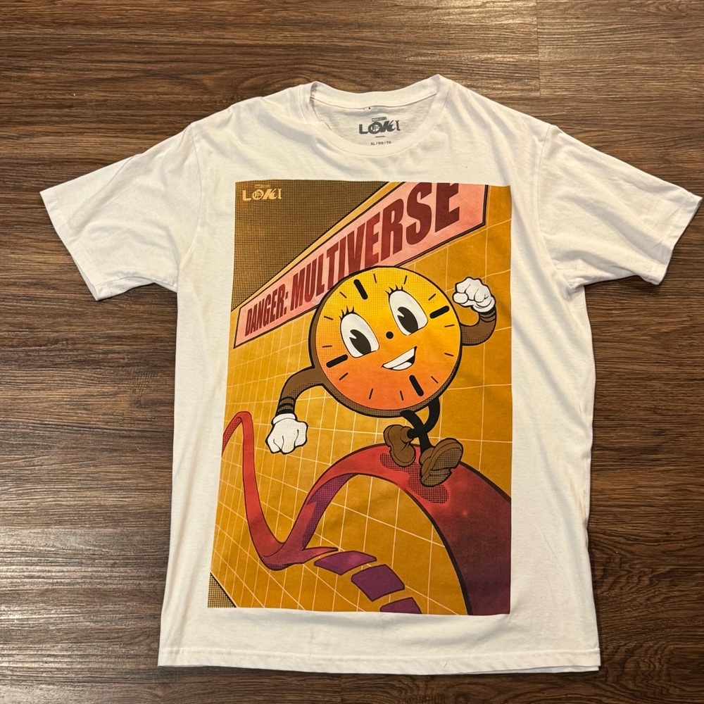 Marvel Loki Miss Minutes Danger Multiverse Oversized Graphic T-Shirt XL (Read)‎